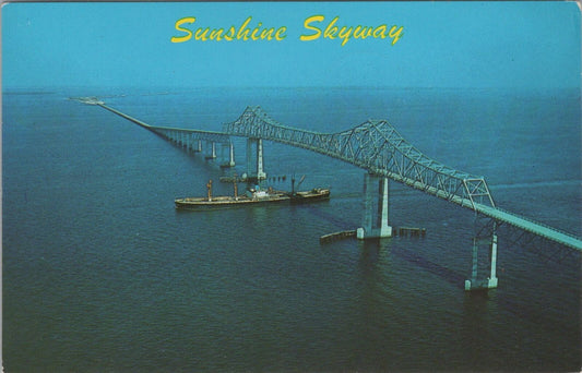 ZAYIX Postcard Sunshine Skyway Bridge Sarasota Florida Highway 102022-PC32