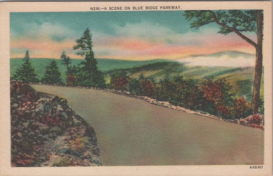 ZAYIX Postcard Scene on Blue Ridge Parkway N216 Skyline Drive VA 102022-PC42