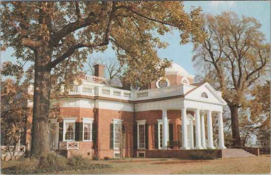 ZAYIX Postcard Monticello, Jefferson's Home, Charlottesville, VA 102022-PC59