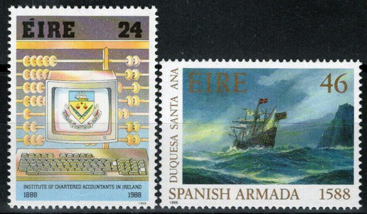 Ireland 727-728 MNH Ships Spanish Armada 101822S161