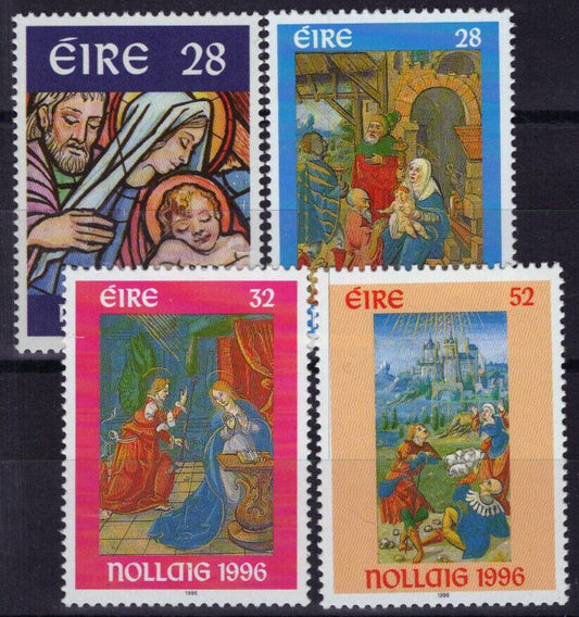 Ireland 1032-1035 MNH Christmas Stained Glass Holy Family 101922S13