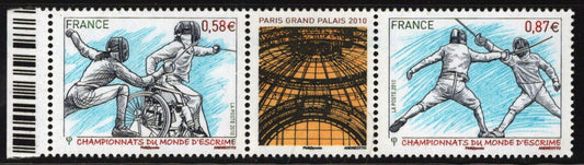 France 3904a MNH Pair World Fencing Championships Sports 092222SM102