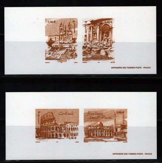 France 2917a-d MNH Proof Architecture European Capitals 092222SM115