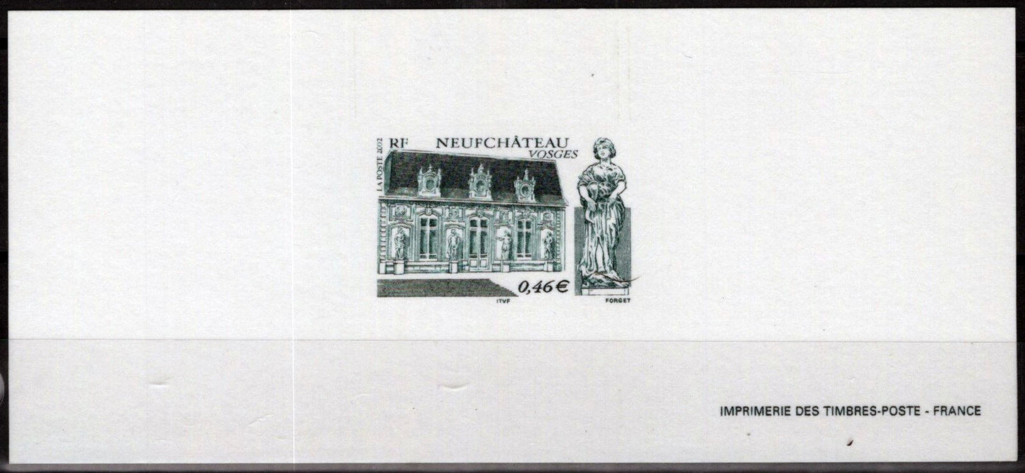 France 2887 MNH Proof Architecture Statue Neufchateau 092222SM123