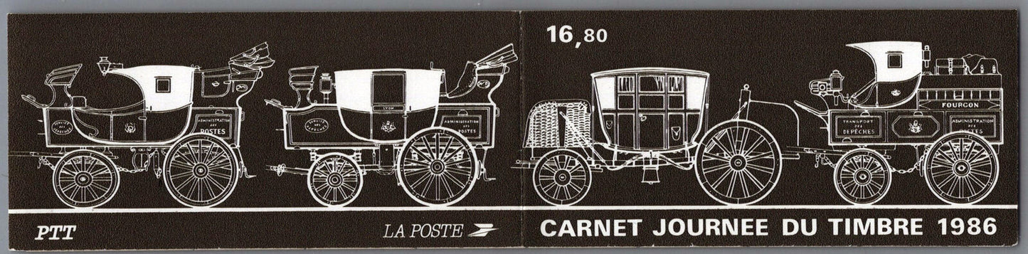 France B582a MNH Bklt Semi-Postal Mail Britzska Transportation 092222SM151