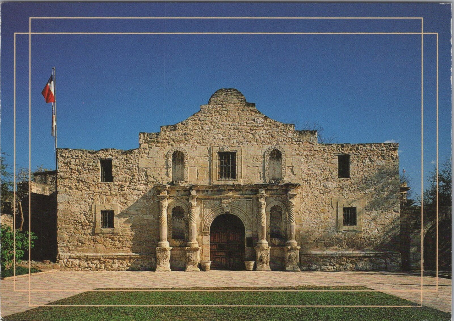 ZAYIX Postcard Alamo San Antonio Texas Historic Landmarks 090222PC64