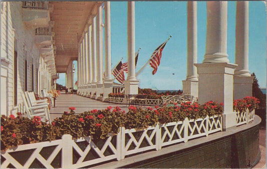 ZAYIX Postcard Grand Hotel Porch Mackinac Island Michigan 090222PC65