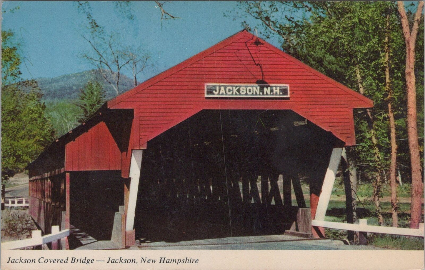 ZAYIX Postcard Covered Bridge White Mountains New Hampshire 090222PC57