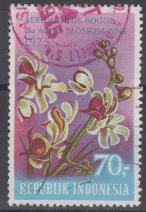 Indonesia 945 Used Flowers Orchids Plants Nature