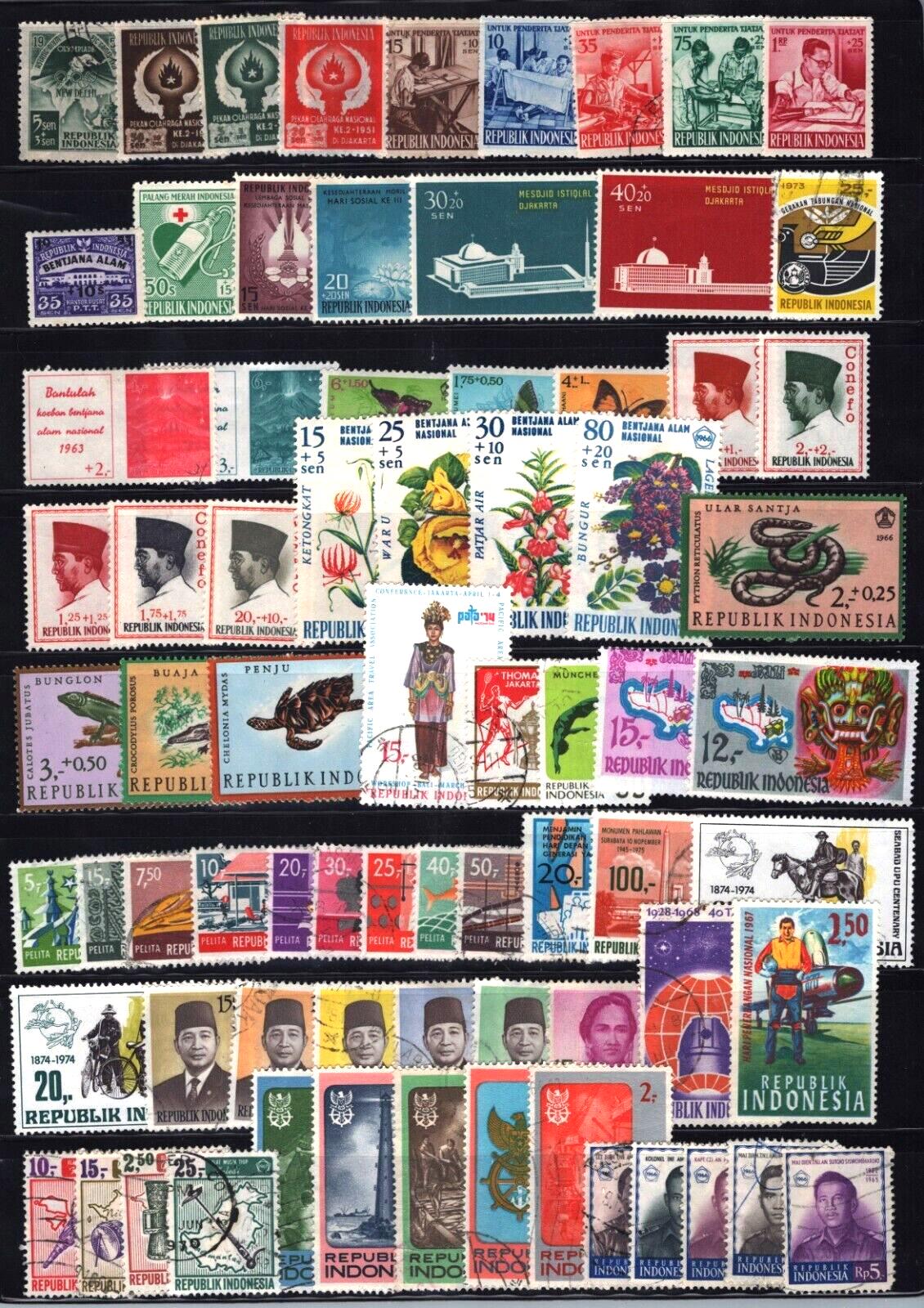 Indonesia Mint & Used Collection on Stock Pages