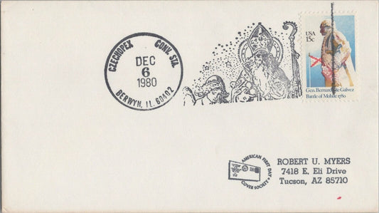 US Event Cover CZECHOPEX Conv Station Berwyn IL Patron Saint ZAYIX 050922SM21