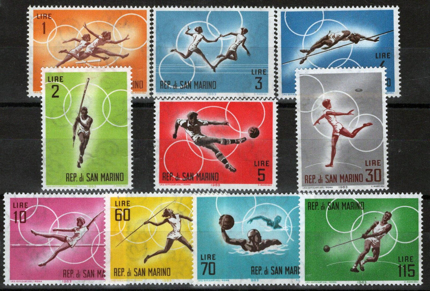 San Marino 572-581 MNH Summer Sports / Olympics 100222S62M