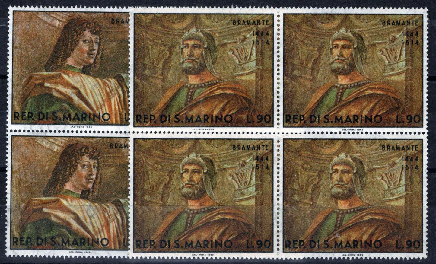 San Marino 699-700 MNH Art Bramante Painter Soldiers blocks 100422SM12M