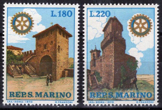 San Marino 731-732 MNH Rotary International / Castles 100222S57M