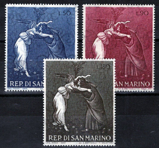 San Marino 692-694 MNH - Christmas - Art  100222S49M