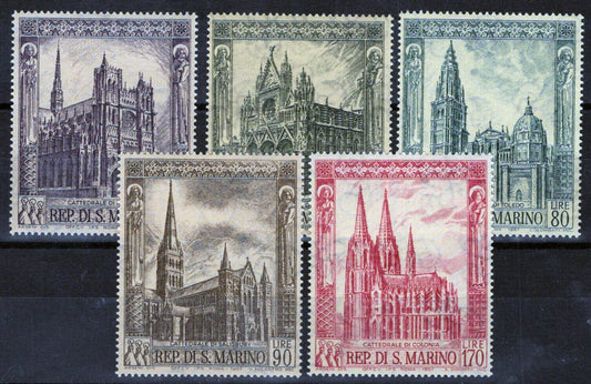 San Marino 671-675 MNH - Cathedrals Churches Architecture 100222S50