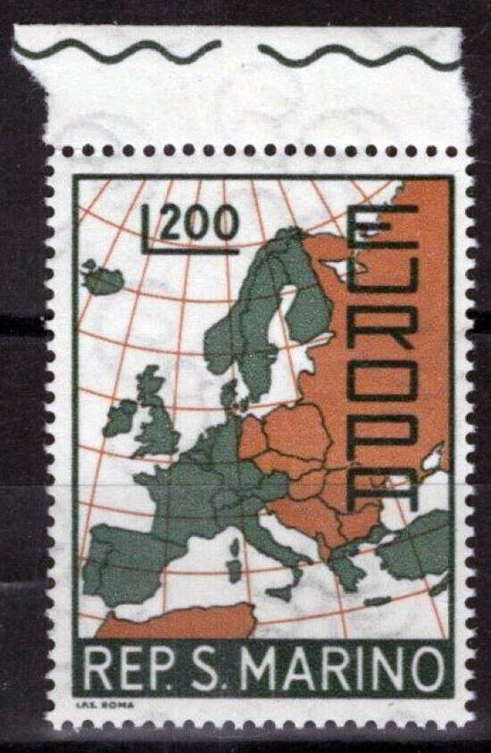 San Marino 664 MNH Europa / CEPT - Map of Europe 100222S46