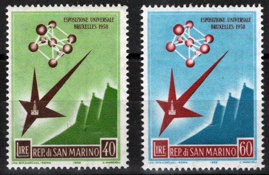 San Marino 412-413 MNH Brussels World's Fair 100222S55M