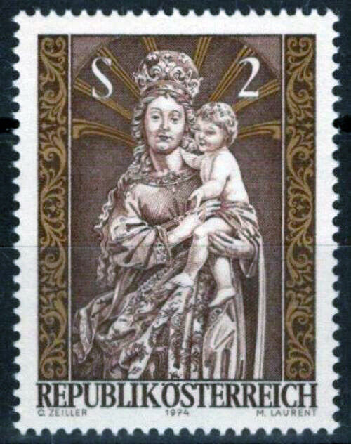 Austria 1009 MNH Christmas Madonna & Child