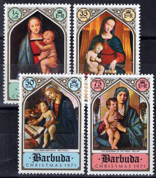 Barbuda 99-102 MNH Christmas Madonna & Child Seasonal ZAYIX 111022S152M