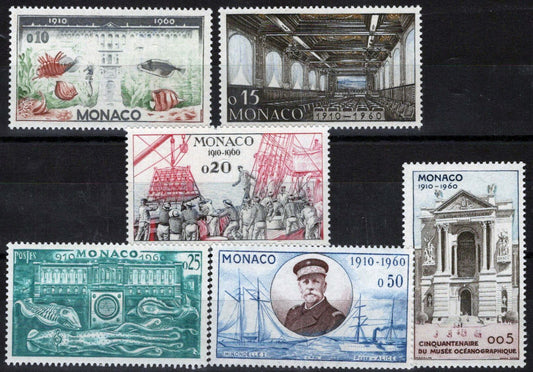 Monaco 448-453 MNH* Oceanographic Institute Marine Life 11322S63