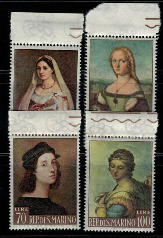 San Marino 550-553 MNH Art Raphael Paintings Portraits Women 030822SM55M