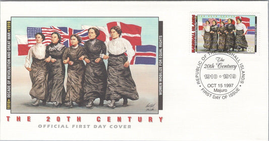 Marshall Islands 646 FDC 20th Century Equal Rights for Women 040922-SM263