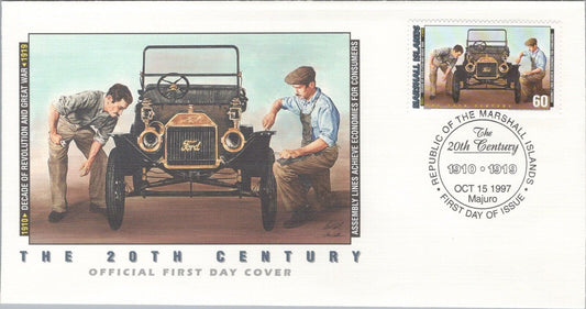 Marshall Islands 646 FDC 20th Century Ford Auto Assembly Line 040922SM264