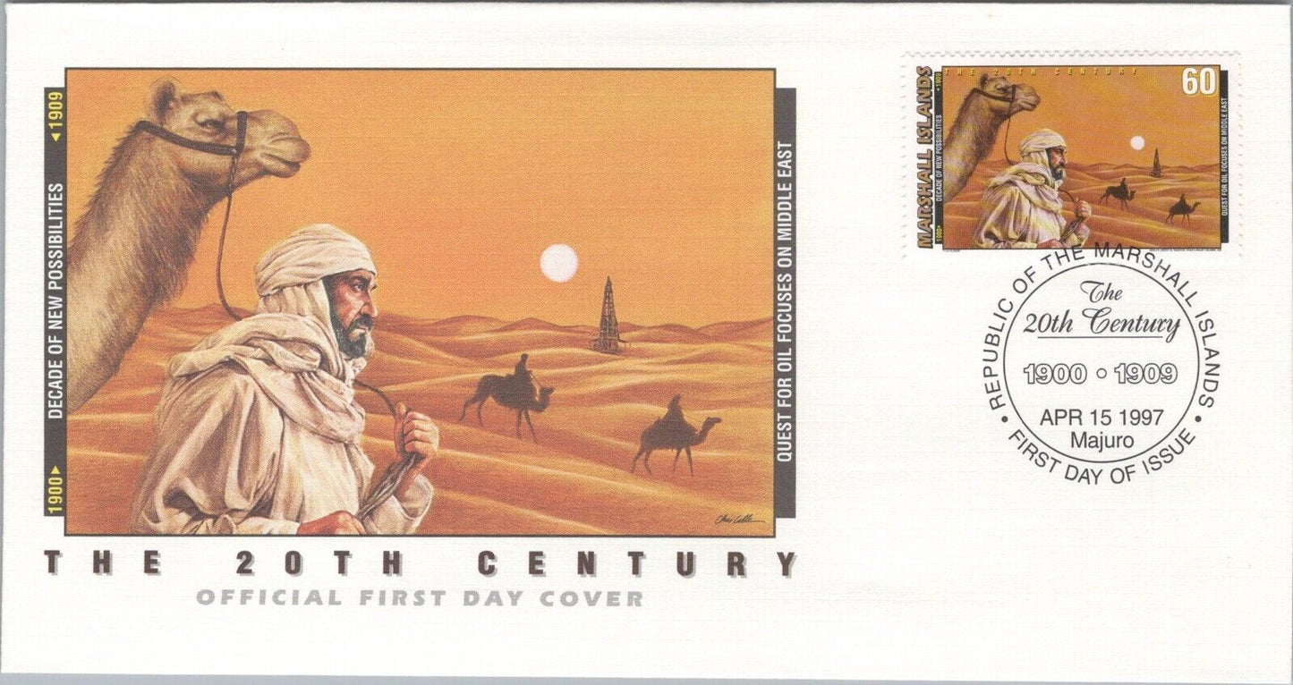 Marshall Islands 627 FDC 20th Century Arabia Oil Camels 040922SM260