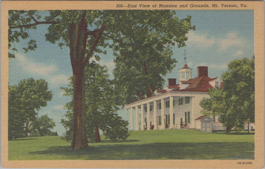 ZAYIX Mount Vernon Mansion House George Washington's Home Postcard