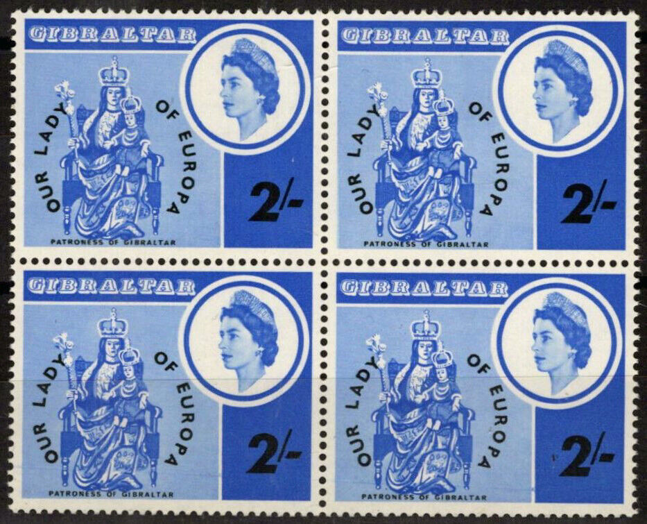 Gibraltar 182 MNH Block Statue Madonna Our Lady of Europa 042523S52