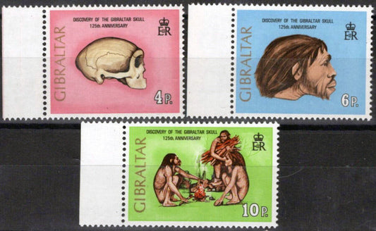 Gibraltar 296-298 MNH Archaeology Neanderthal Science 042523S66M