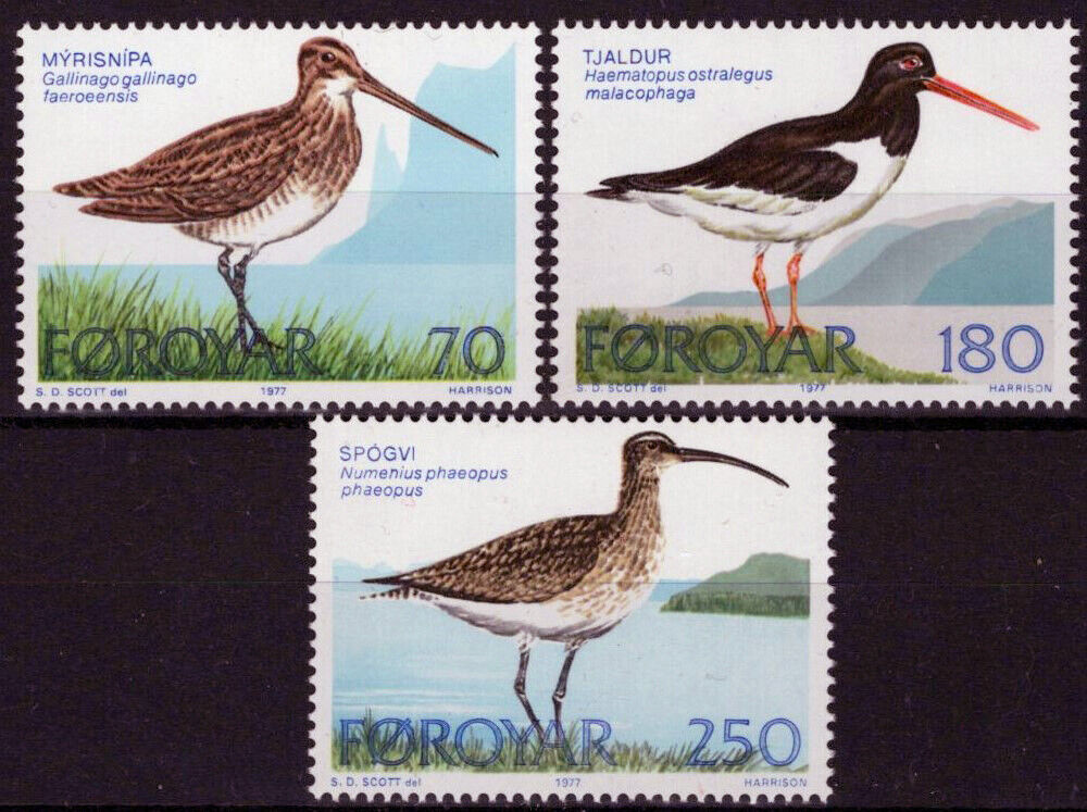 Faroe Islands 28-30 MNH Birds Nature 051023S56M