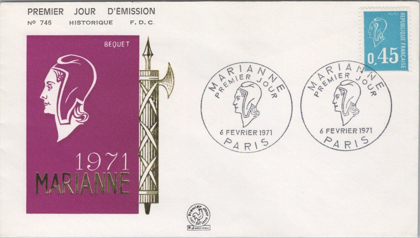 France FDC Marque Depose Goddess Liberty Marianne Nationalism 040922SM195