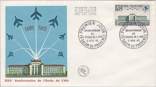 France FDC Marque Depose Air Academy Emblem Aviation Education 040922SM206