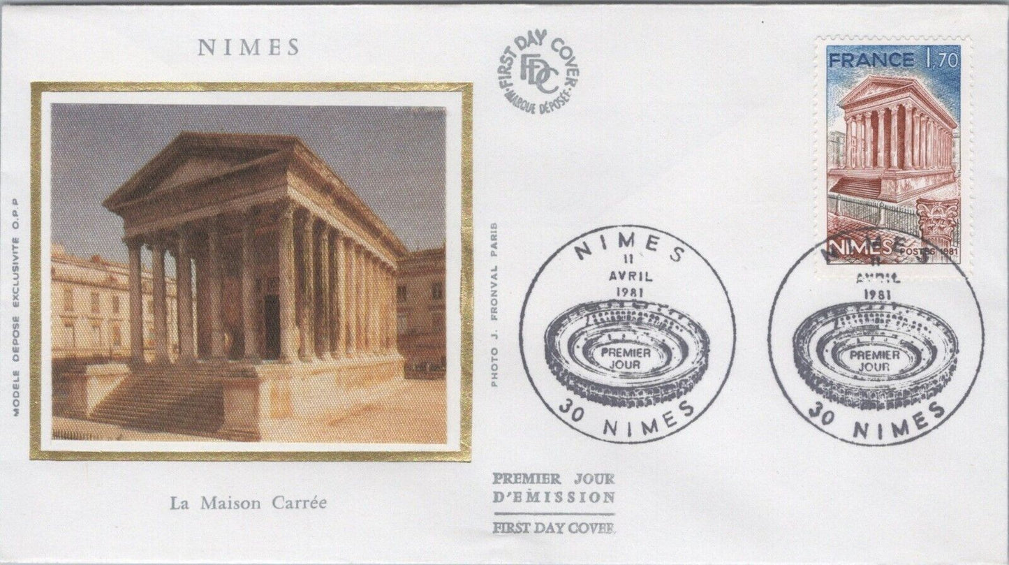 France FDC Modele Depose Ancient Roman Temple La Maison Carree 040922SM184