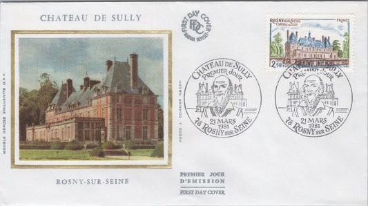 France FDC Modele Depose Chateau de Sully Architecture 040922-SM204