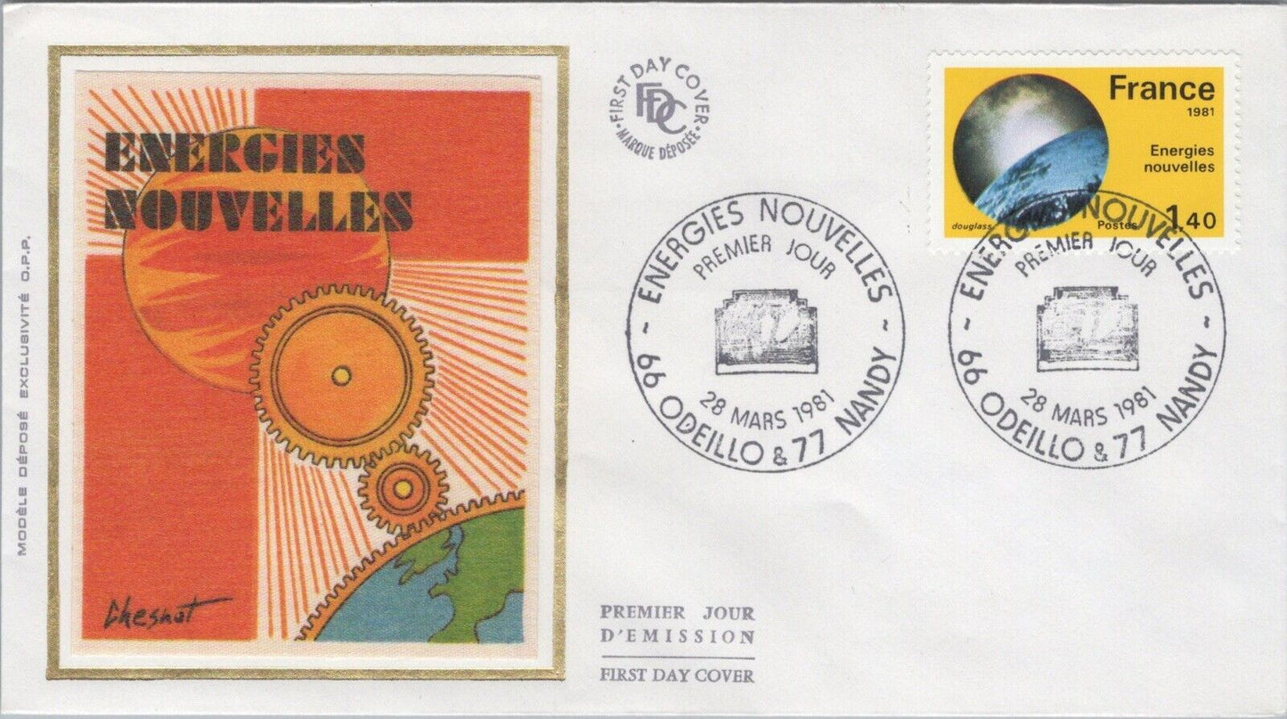 France FDC Modele Depose New Energies Industry Science 040922SM183