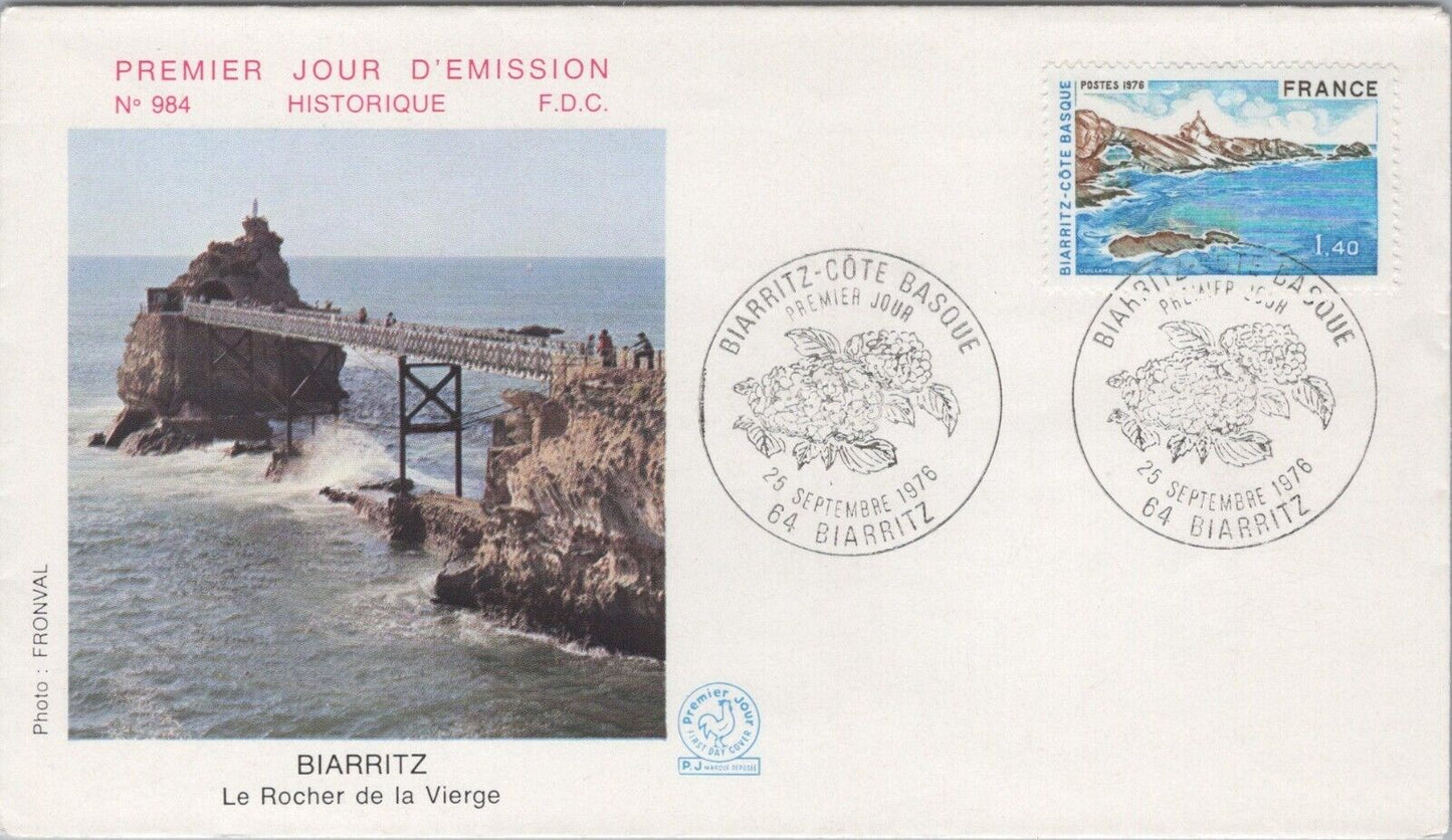 France FDC Modele Depose Biarritz Rock of the Virgin 040922SM159