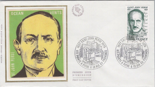 France FDC Modele Depose Poet Laurate Nobel Winner 040922SM181