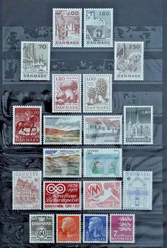 Denmark Official Year Set 1978 MNH Mint Presentation Pack Folio 051723SL04