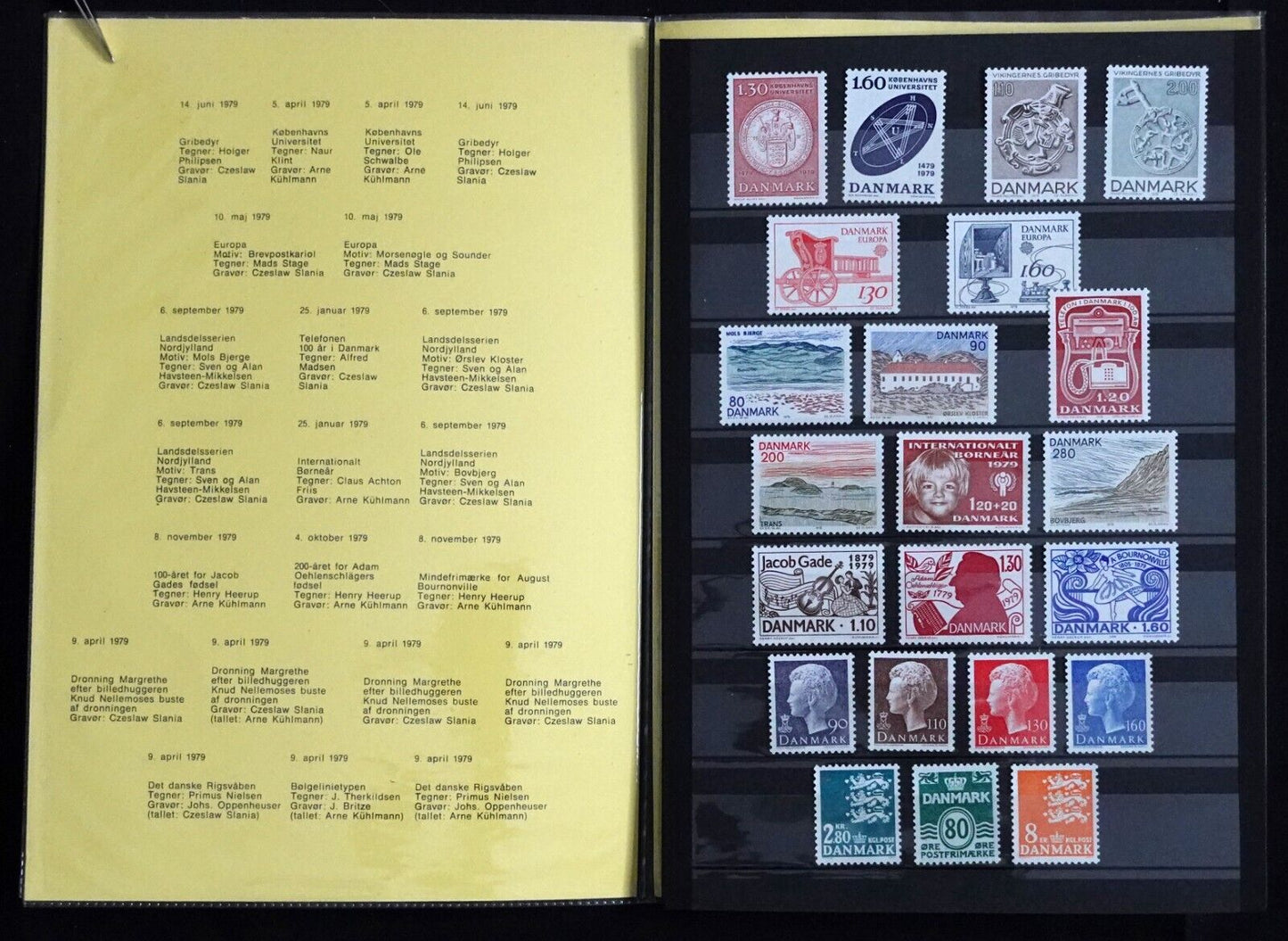 Denmark Official Year Set 1979 MNH Presentation Pack Folio 051723SL05M