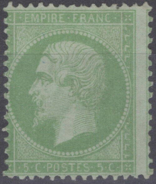 France 23 Used 5c yel grn grnsh Emperor Napoleon III 051023SM57