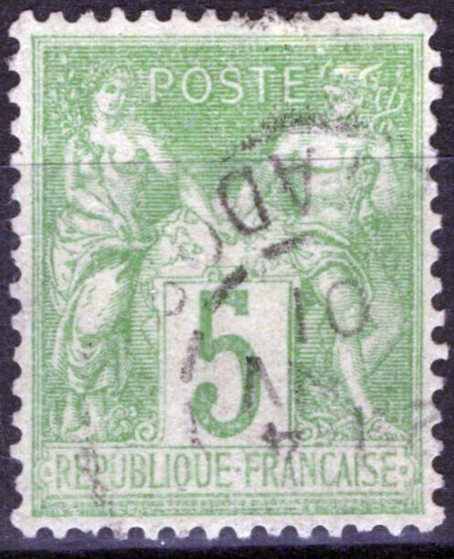 France 104 Used 5c yel grn Peace & Commerce 051023SM69