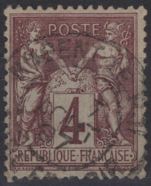 France 90 Used Type II 4c claret lav Peace & Commerce 051023SM67