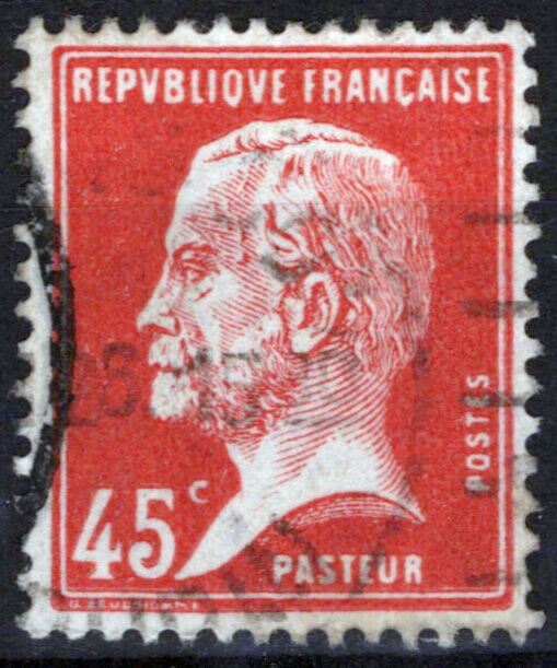 France 190 Used 45c red Louis Pasteur Scientist Chemist 051023SM79