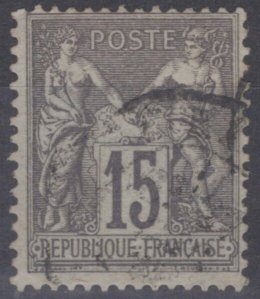 France 80 Used Type II 15c gray lil grysh Peace & Commerce 051023SM64