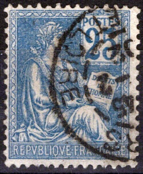 France 119 Used 25c blue The Rights of Man 051023SM72