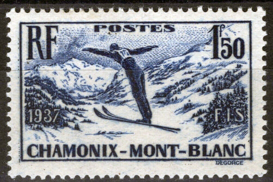 France 322 MNH Sports Intl Ski Meet Chamonix Mont Blanc 051023SM105M