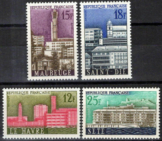 France 874-877 MNH Architecture War Damaged Cities 051023SM130M